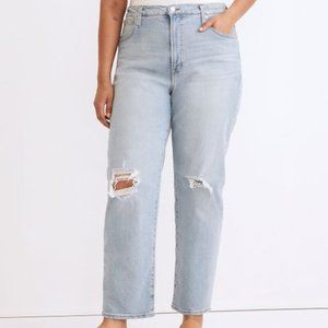 Madewell Perfect Vintage Straight Leg Danby Wash 32 NWT $148